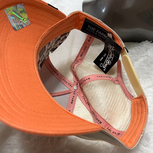 GOORIN BROS THE QUEEN BEE CORAL HAT / TRUCKER HAT THE FARM - Picture 4 of 5